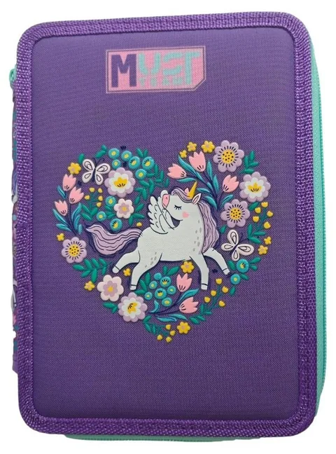 Penar Must Purple Unicorn cu Accesorii 2 Fermoare