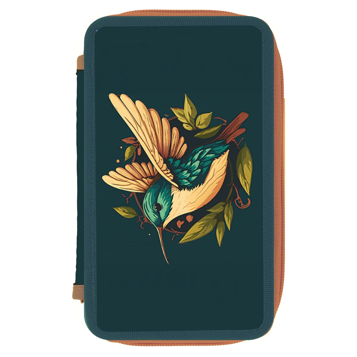 Penar Neechipat Herlitz 2 Fermoare 20x4.5x13cm Motiv Colibri