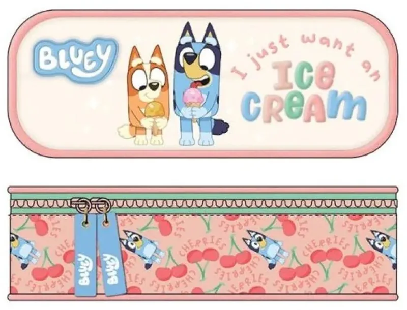 Penar Oval Graffiti Bluey Ice Cream 1 Fermoar