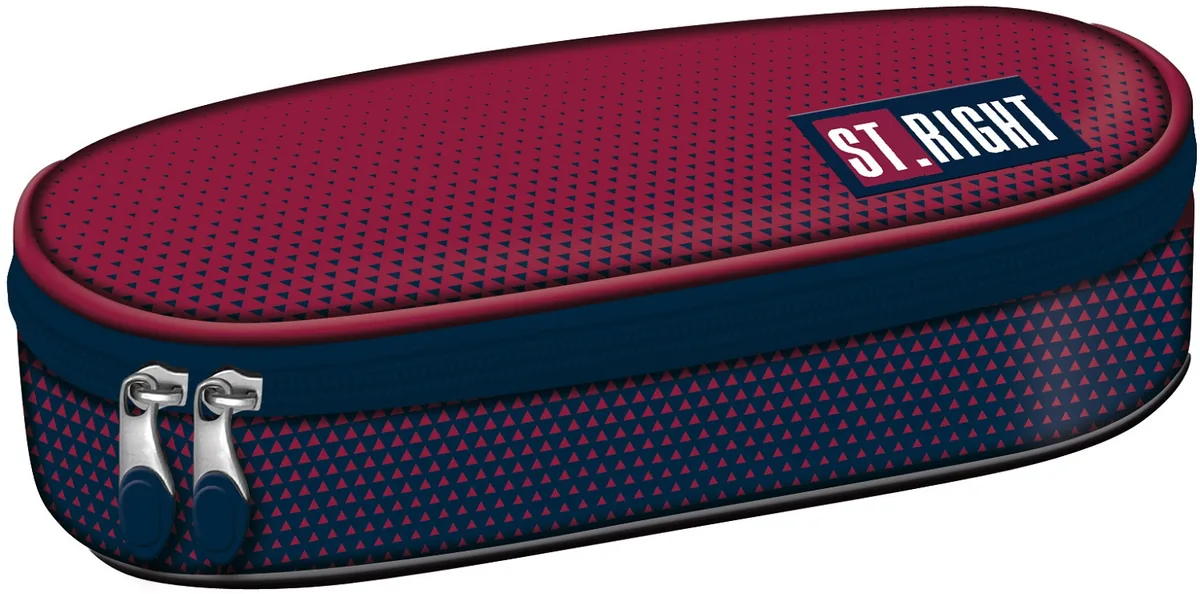 Penar Oval St. Right Burgund Gradient cu 1 Fermoar