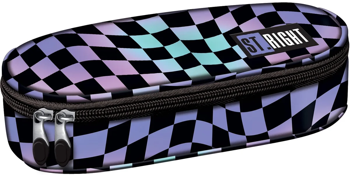 Penar Oval St. Right Wavy Chessboard cu 1 Fermoar