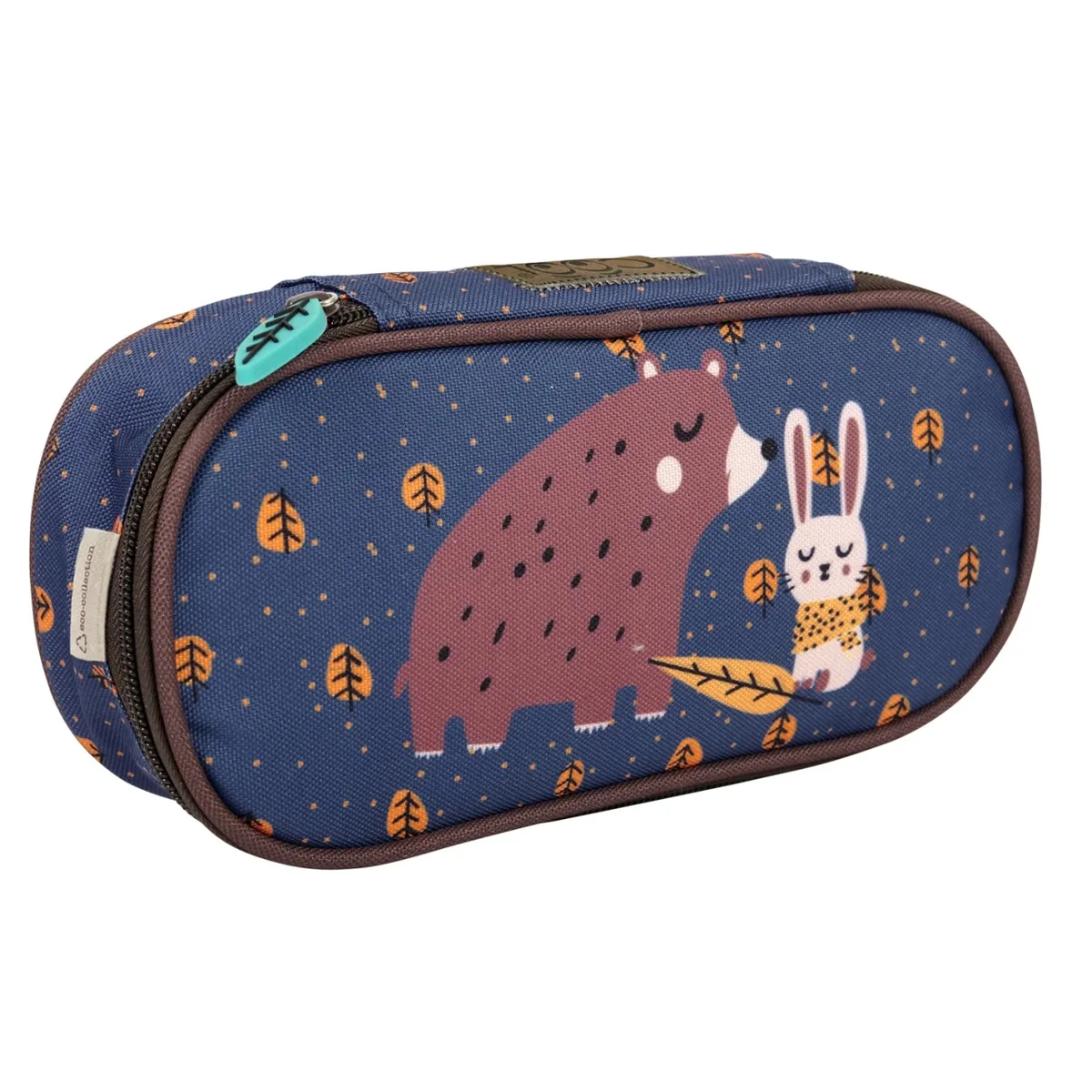 Penar Perletti Kool Kids 1 Compartiment Urs și Iepure 5x22x10cm
