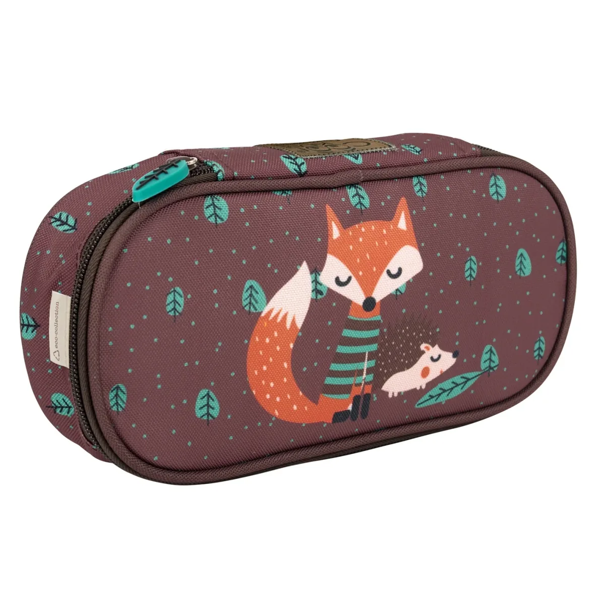 Penar Perletti Kool Kids Vulpiță și Arici Un Compartiment 5x22x10cm Maro