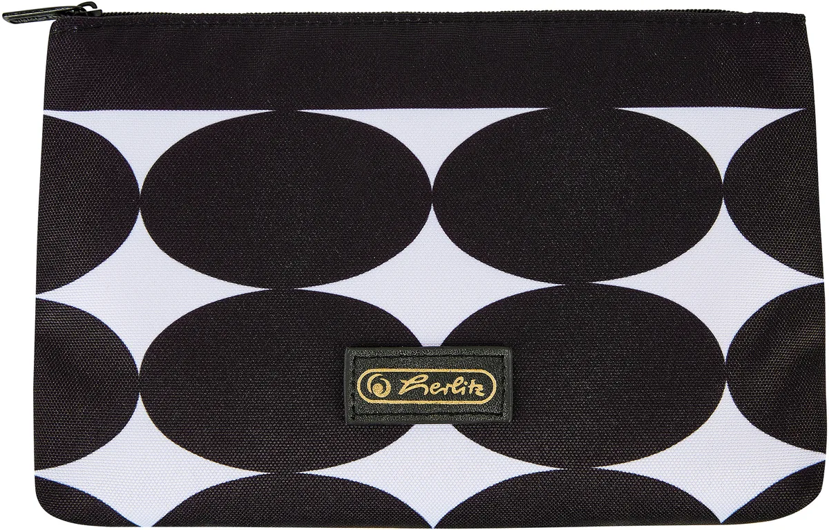 Penar Plat Herlitz Just Black cu Fermoar