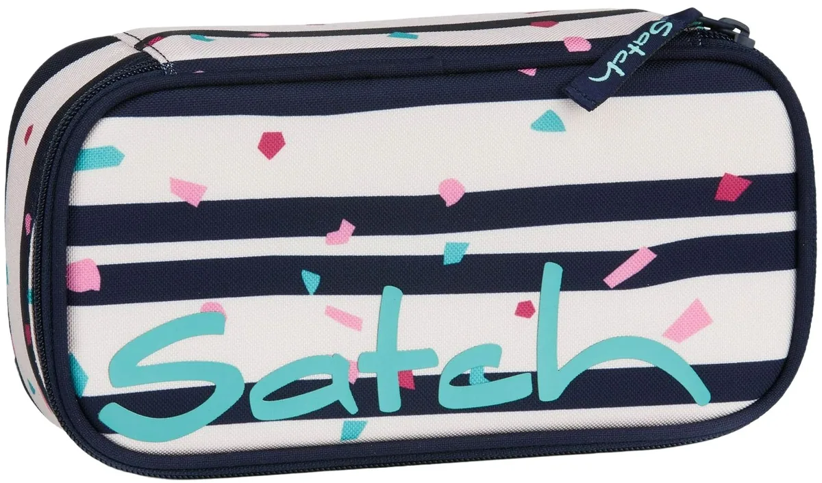 Penar Satch Pencil Box Happy Flakes cu 2 Compartimente