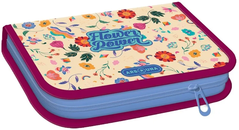 Penar Scolar Ars Una Flower Power Cu 1 Fermoar
