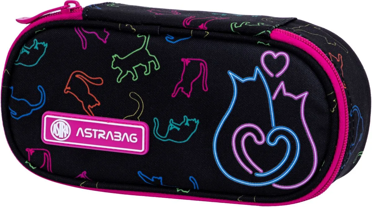 Penar Școlar Astra Head Eliptic Cat Love 1 Fermoar