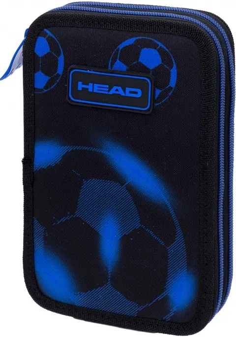 Penar Școlar Astra Head Fotbal Albastru Neon 2 Fermoare