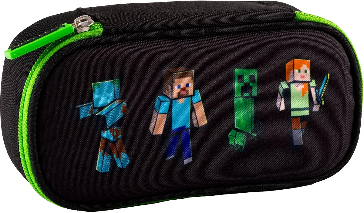Penar Scolar Astra Minecraft Oval Cu 1 Fermoar