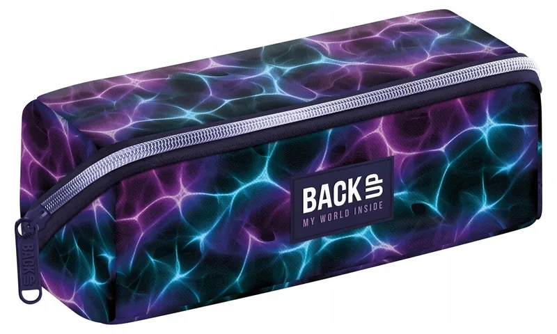 Penar Scolar BackUp 8 K Neon Waves 1 Fermoar