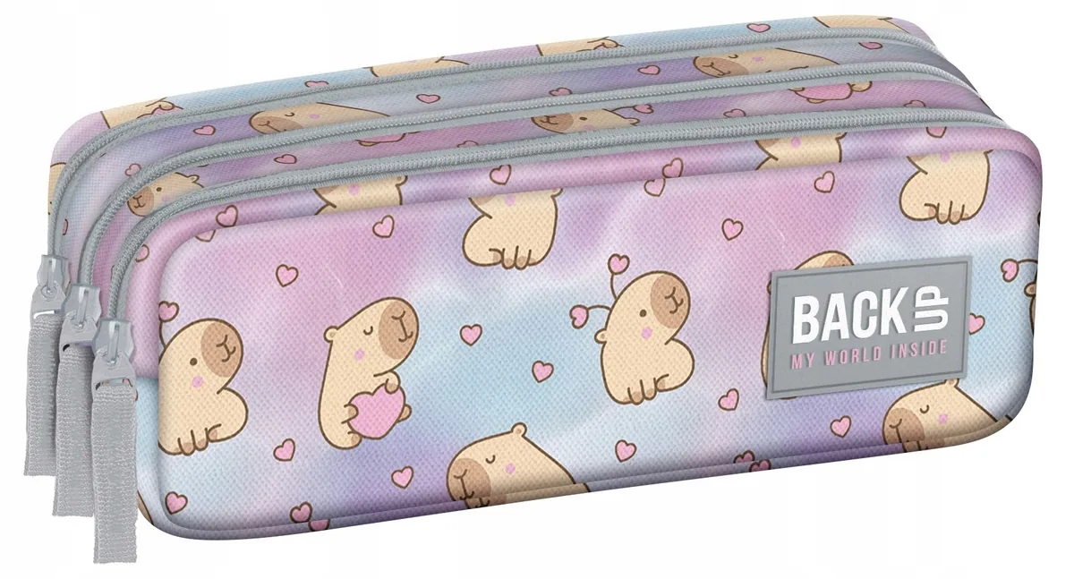 Penar Școlar BackUp 8G Capybara Dream 3 Fermoare