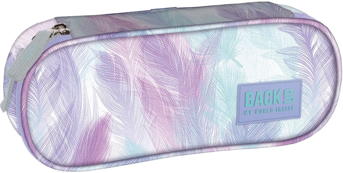Penar Școlar BackUp A Feather Light Oval cu 1 Fermoar