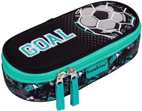 Penar Școlar Bambino Premium Goal Oval cu 1 Fermoar