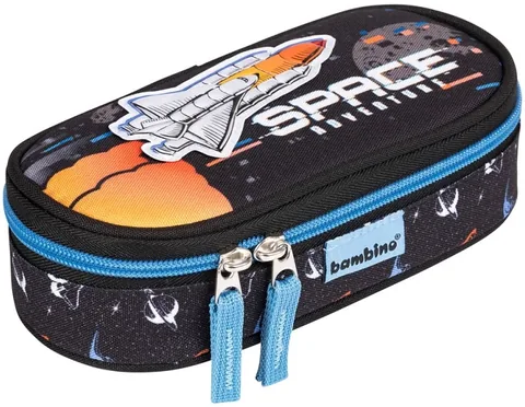 Penar Scolar Bambino Premium Space Oval Cu 1 Fermoar