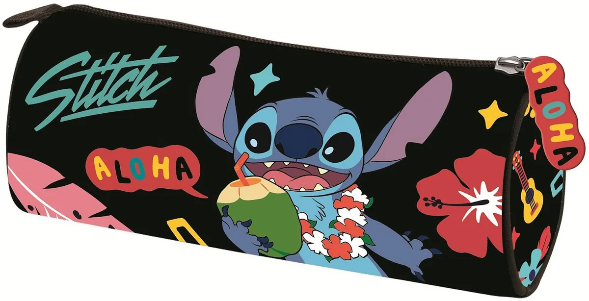 Penar Scolar Cilindric St. Majewski Stitch Black Aloha