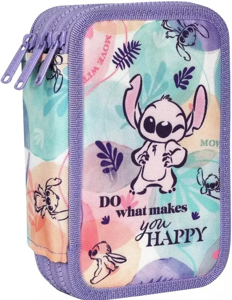 Penar Scolar Cool Pack Jumper 3 Stitch Pastel cu Rechizite