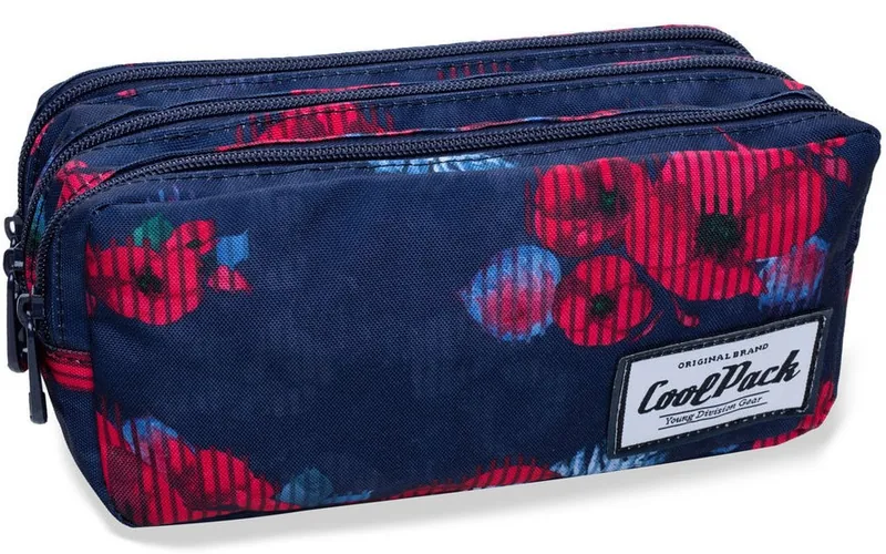 Penar Școlar Cool Pack Primus Dreptunghiular 3 Compartimente Red Poppy