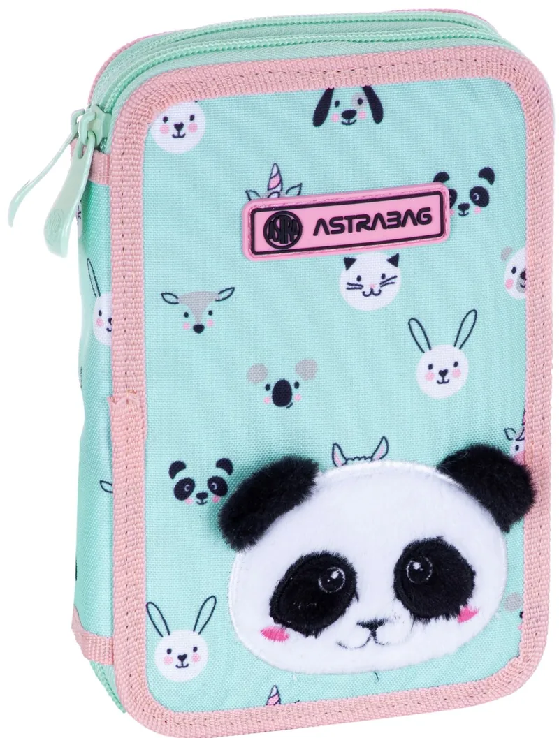 Penar Scolar Echipat Astra Panda cu 2 Fermoare