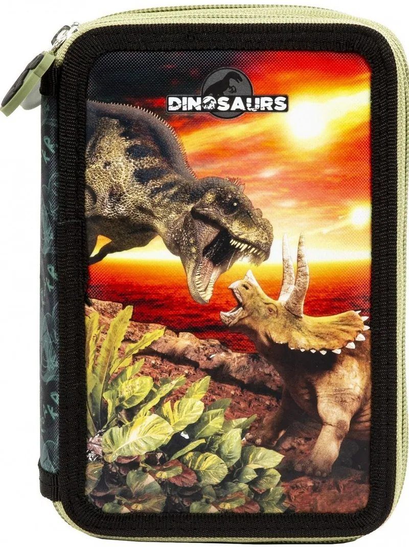 Penar Școlar Echipat Derform Dinosaur 18 cu 2 Fermoare