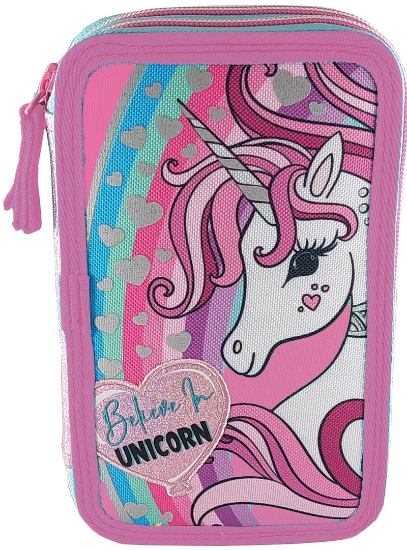 Penar Scolar Echipat Graffiti Believe in Unicorn 2 Fermoare