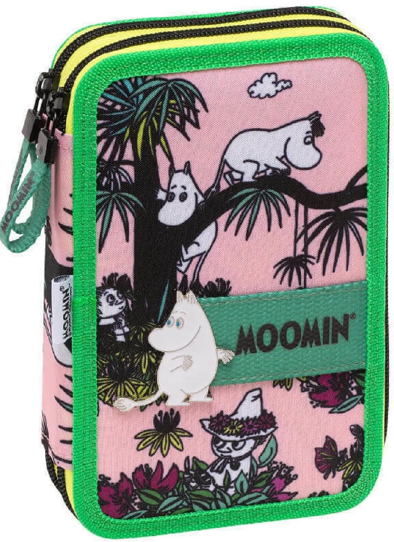 Penar Scolar Echipat Graffiti Moomin cu 2 Fermoare