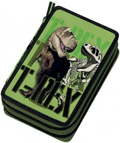 Penar Scolar Echipat Graffiti T-Rex 2 Fermoare