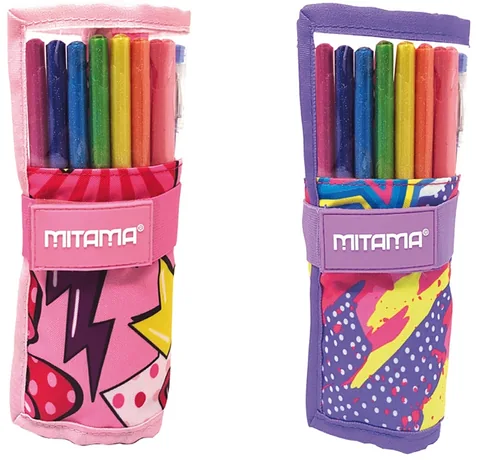 Penar Scolar Echipat Mitama 2 in 1 Glitter Roll Asortiment