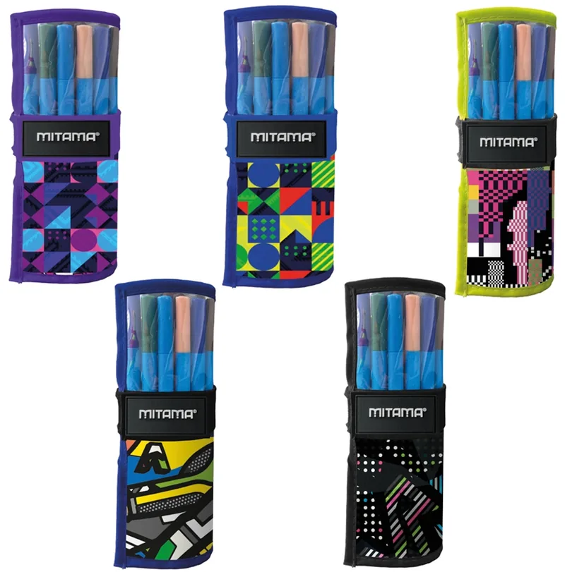 Penar Scolar Echipat Mitama 2 in 1 Writing Roll Rolă Asortiment