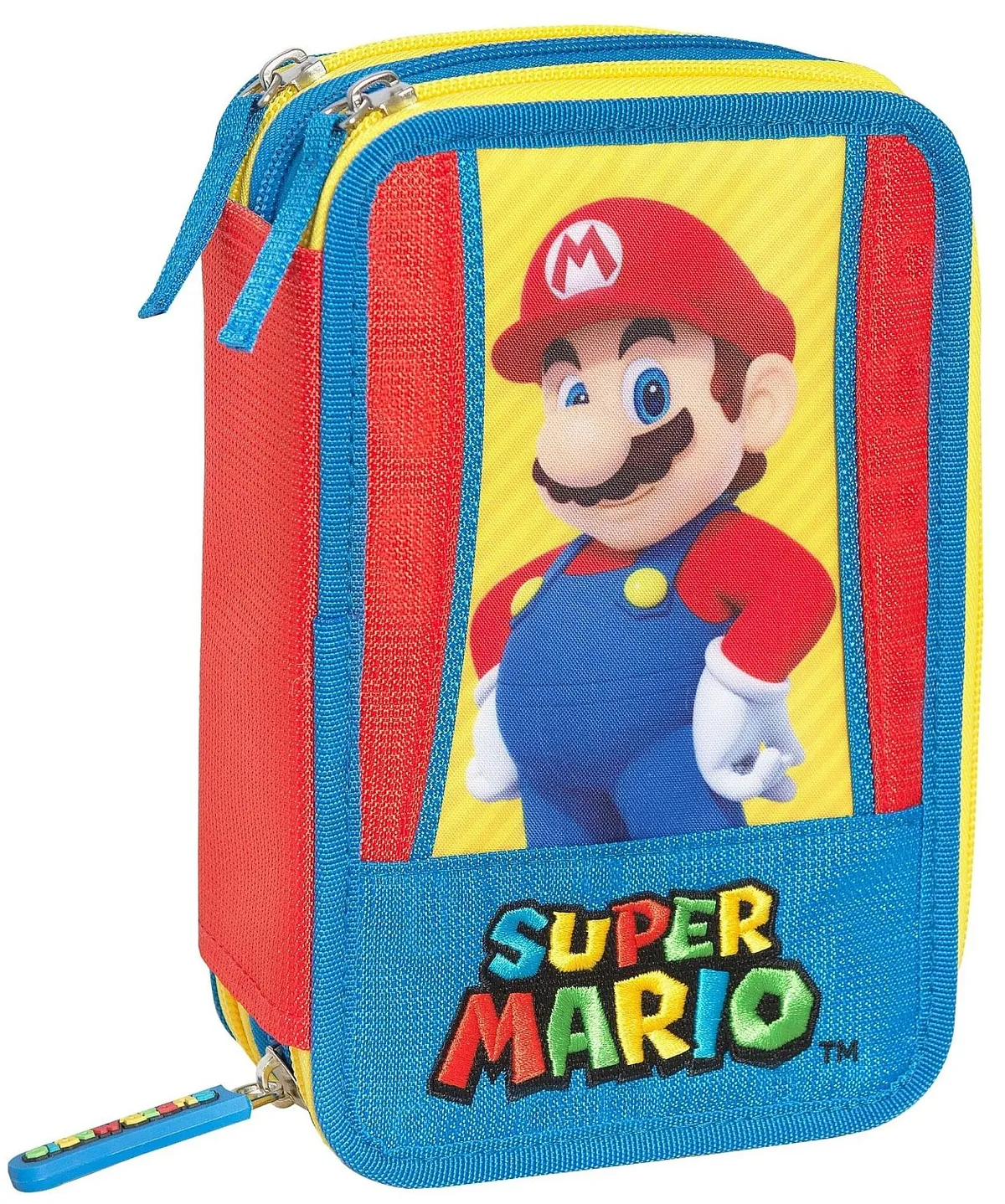 Penar Scolar Echipat Panini Super Mario Tricolore 3 Fermoare