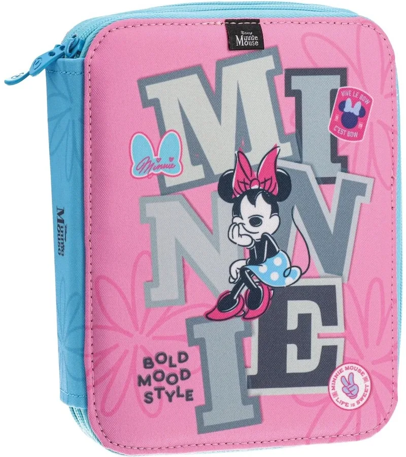 Penar Scolar Echipat Play Grande Minnie Mouse 2 Fermoare