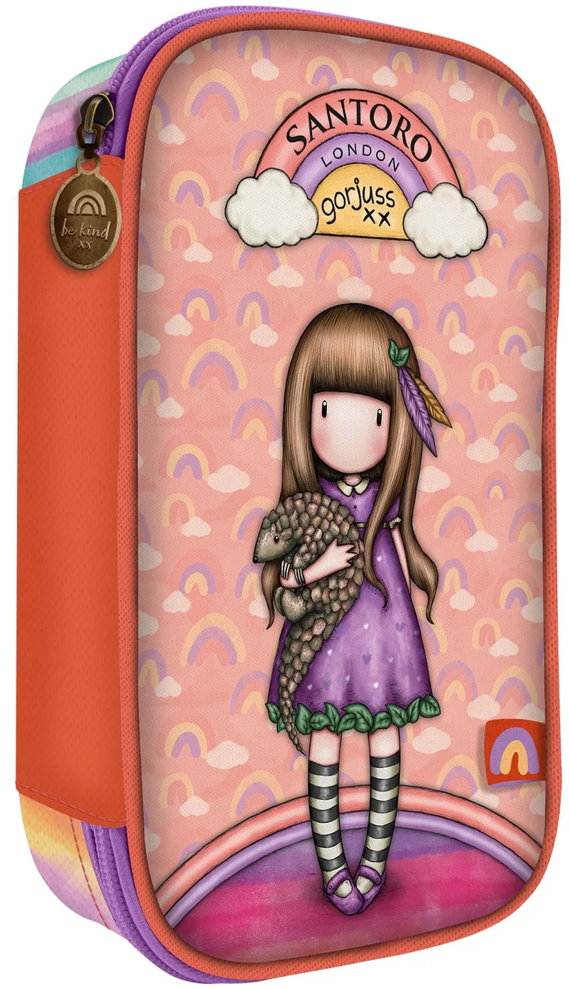 Penar Școlar Echipat Santoro Gorjuss Be Kind To All Creatures 1 Fermoar