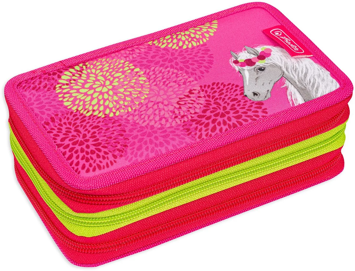 Penar Școlar Herlitz Bloomy Horse 3 Fermoare 31 Piese