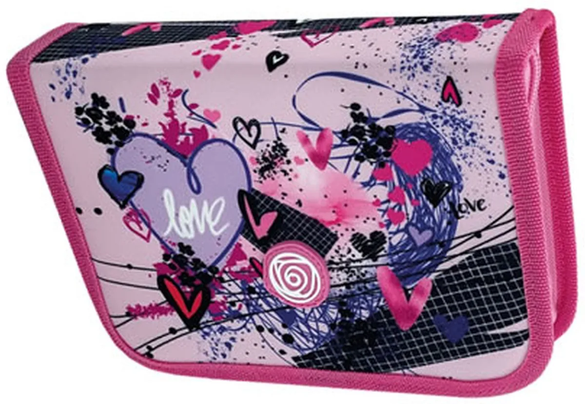Penar Școlar Kaos Maxi Pink Love 1 Fermoar