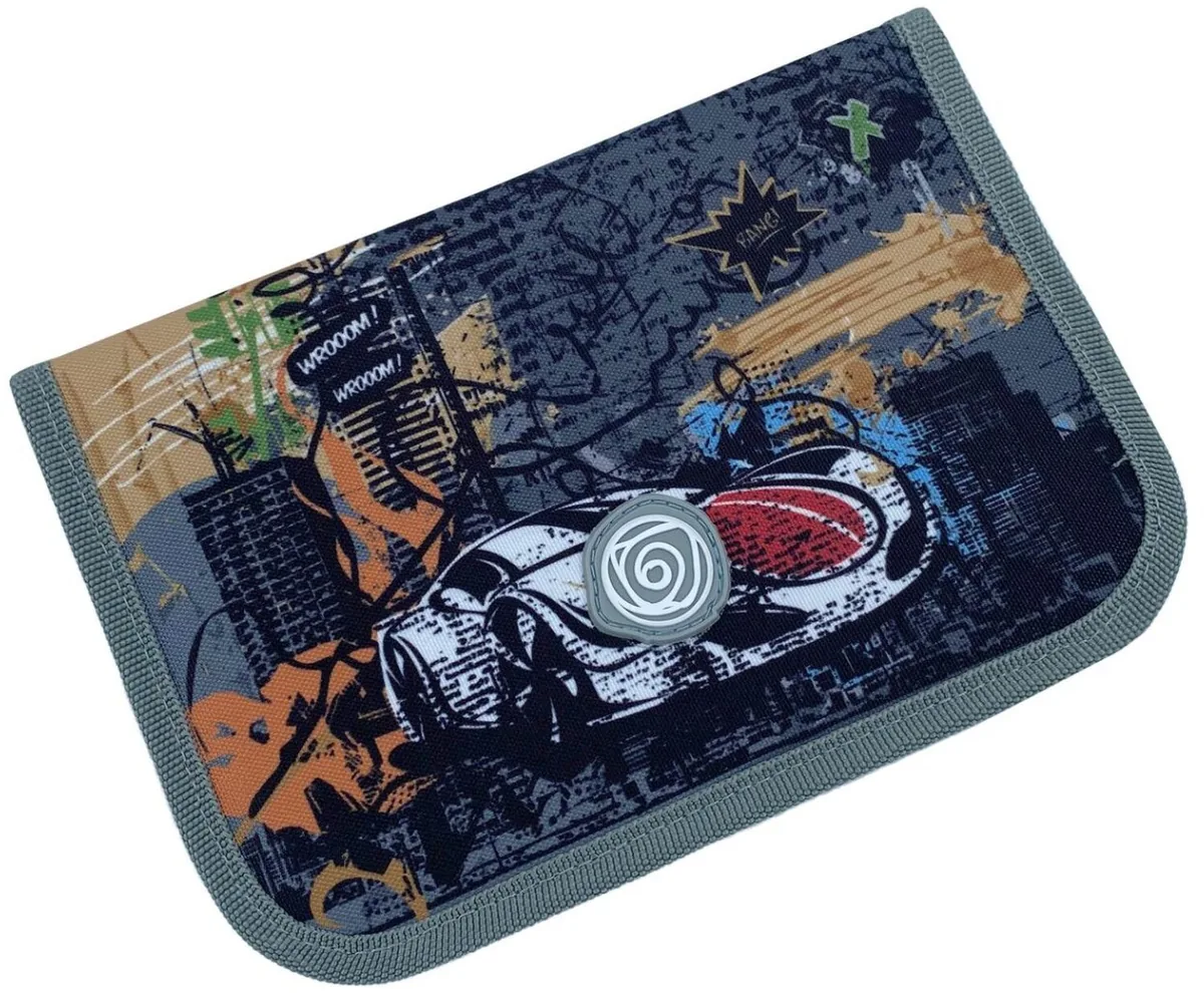 Penar Scolar Kaos Maxi Wroom cu 1 Fermoar