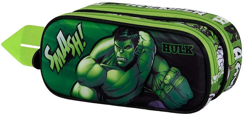 Penar Școlar Karactermania 3D Hulk Superhuman 2 Fermoare