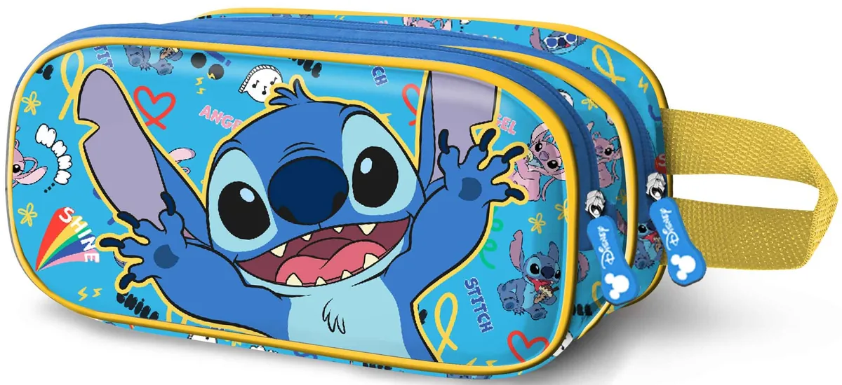 Penar Școlar Karactermania Lilo & Stitch 3D Hello 2 Fermoare