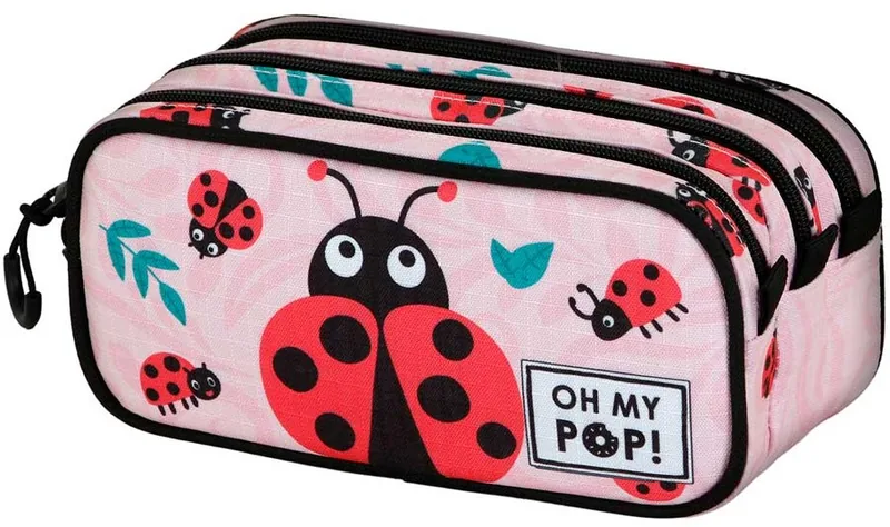 Penar Școlar Karactermania OMP! Ladybug 3 Fermoare