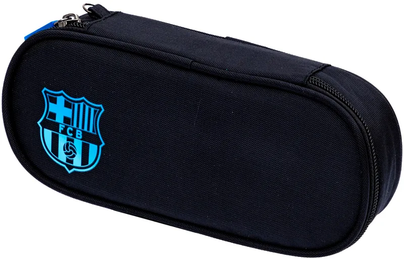 Penar Scolar Oval Astra FC Barcelona Negru 1 Fermoar