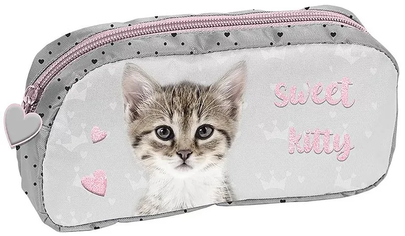 Penar Scolar Paso Cat Sweet Kitty Oval 1 Fermoar