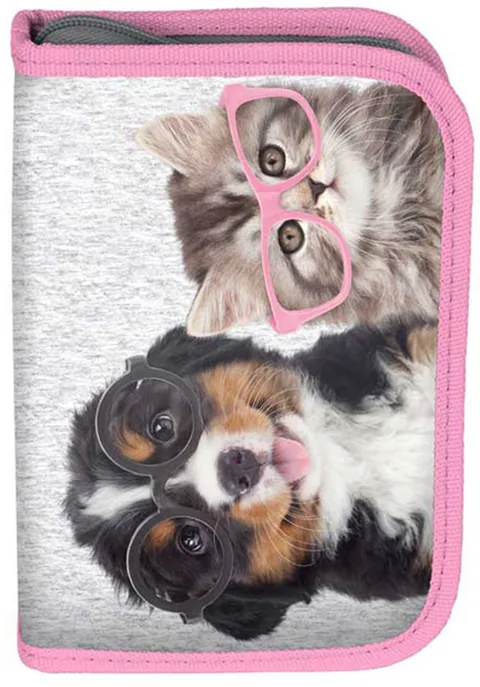 Penar Scolar Paso Studio Pets 1 Compartiment cu 2 Aripi