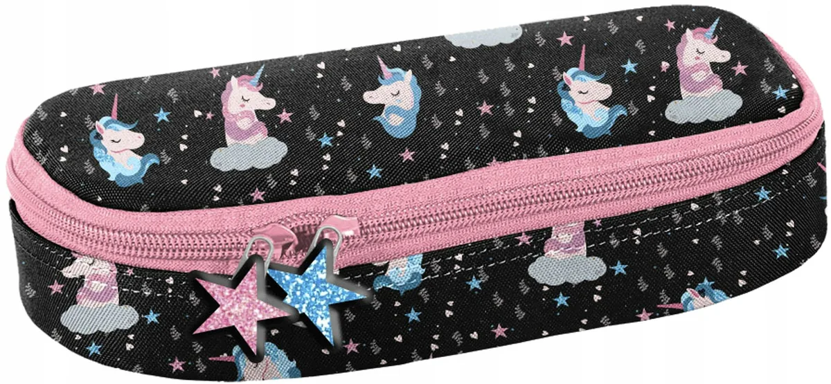 Penar Scolar Paso Unicorn Oval Negru
