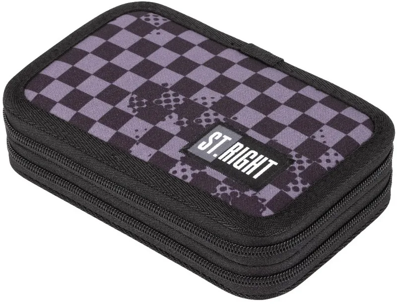 Penar Scolar St. Right Chessboard Crush Echipat Cu 2 Fermoare