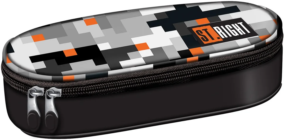 Penar Scolar St. Right Pixels Oval cu 1 Fermoar