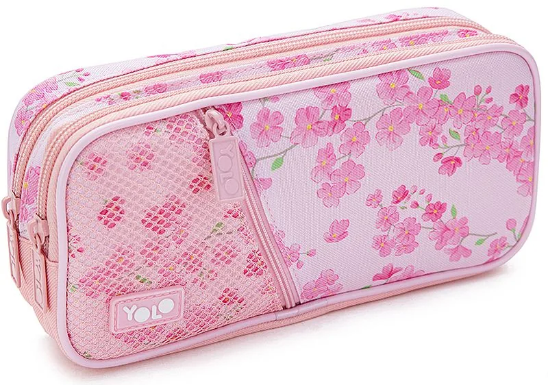 Penar Școlar YOLO Blossom 21.5x10x5cm 2 Fermoare