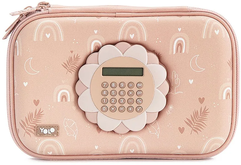 Penar Scolar YOLO Boho Chic 2 Fermoare cu Calculator