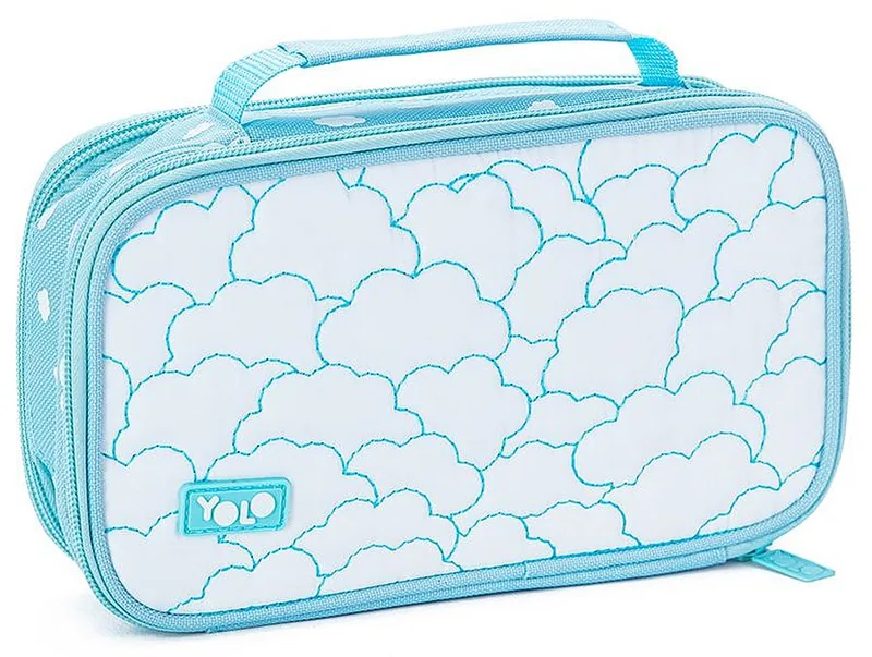 Penar Școlar YOLO Clouds Cu Mâner 2 Fermoare