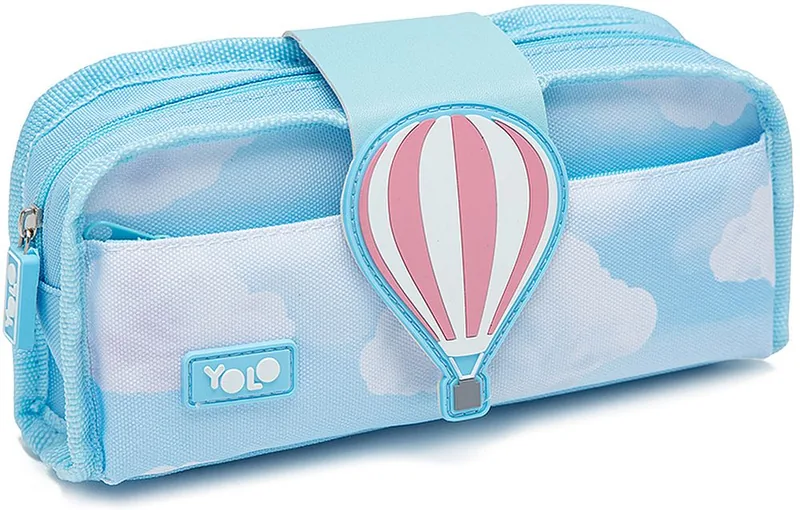 Penar Școlar YOLO Flip Hot Air Balloon cu 1 Fermoar