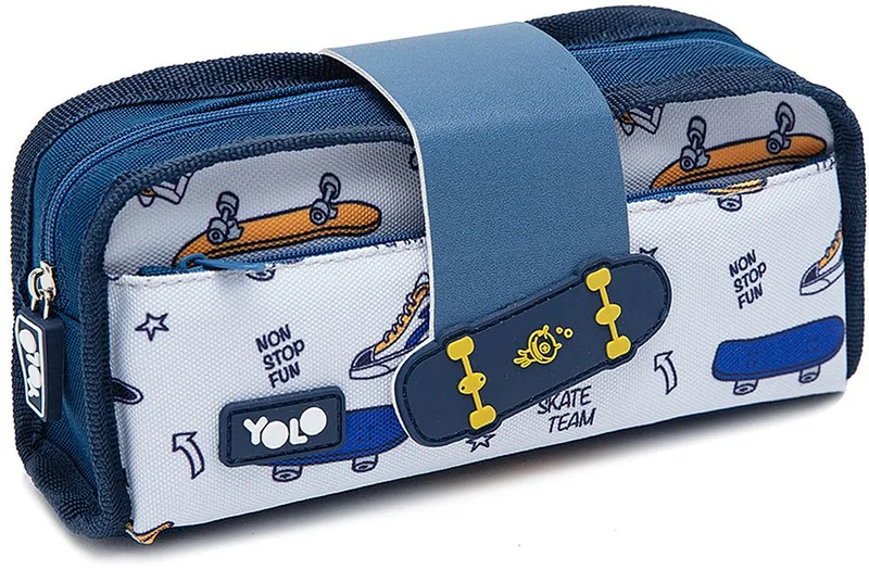 Penar Școlar YOLO Flip Skate Board 1 Fermoar