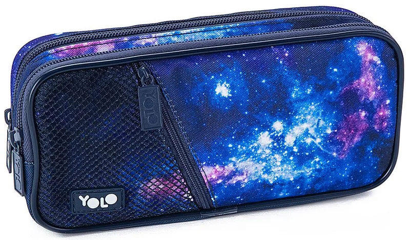 Penar Scolar YOLO Outer Space cu 2 Fermoare
