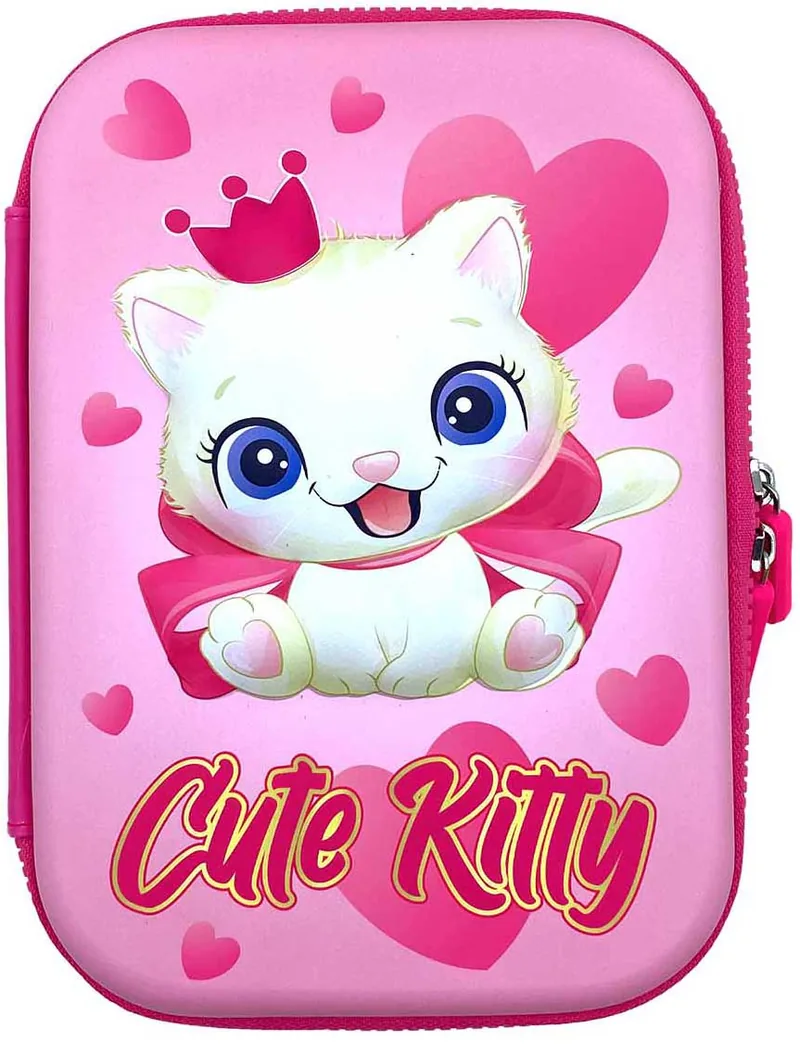 Penar Tare S. Cool Cute Kitty 3D cu 1 Fermoar